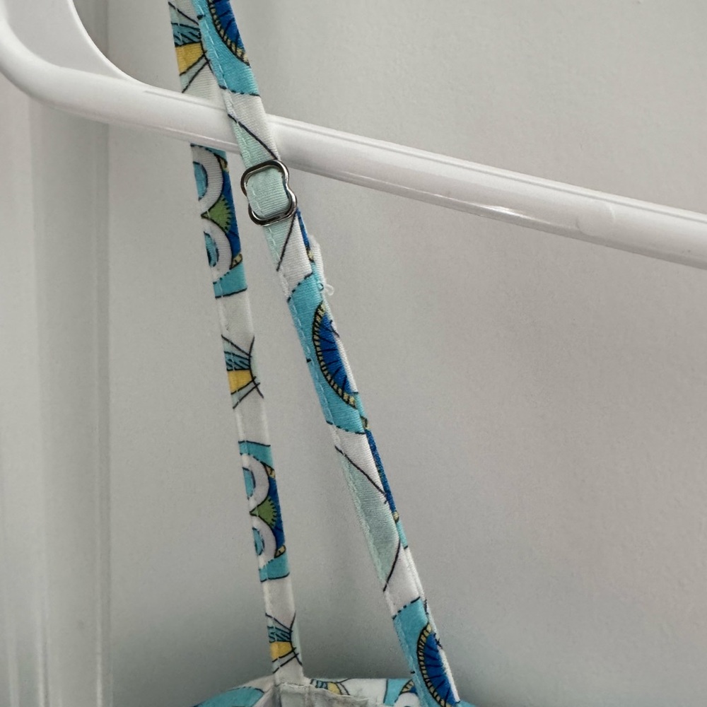 Anthropologie Floral Blue and Green Dress - Picture 9 of 10